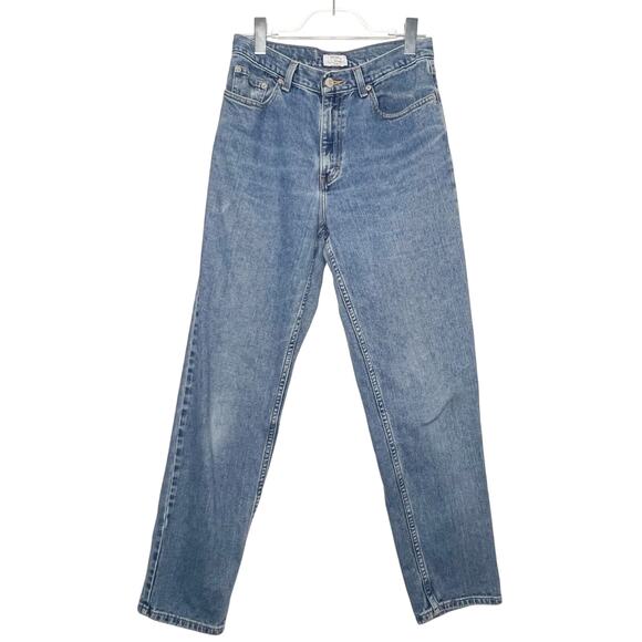 ANN TAYLOR Loft Jeans Slim Fit Light Wash Denim High Rise Zip Fly Blue Womens 8 - Picture 1 of 8